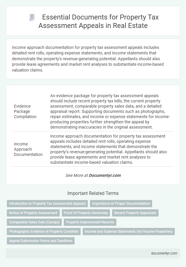 Essential Documents for Property Tax Assessment Appeals in Real Estate