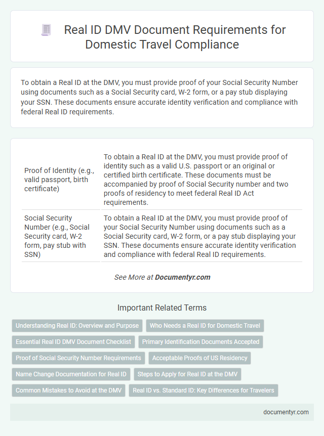 Real ID DMV Document Requirements for Domestic Travel Compliance