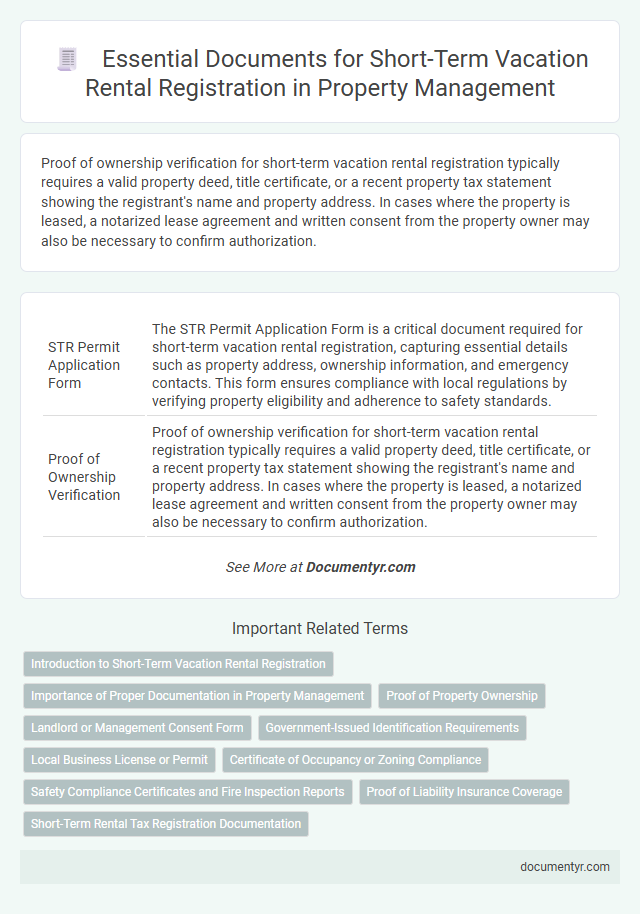 Essential Documents for Short-Term Vacation Rental Registration in Property Management