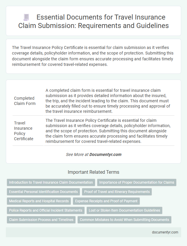 Essential Documents for Travel Insurance Claim Submission: Requirements and Guidelines
