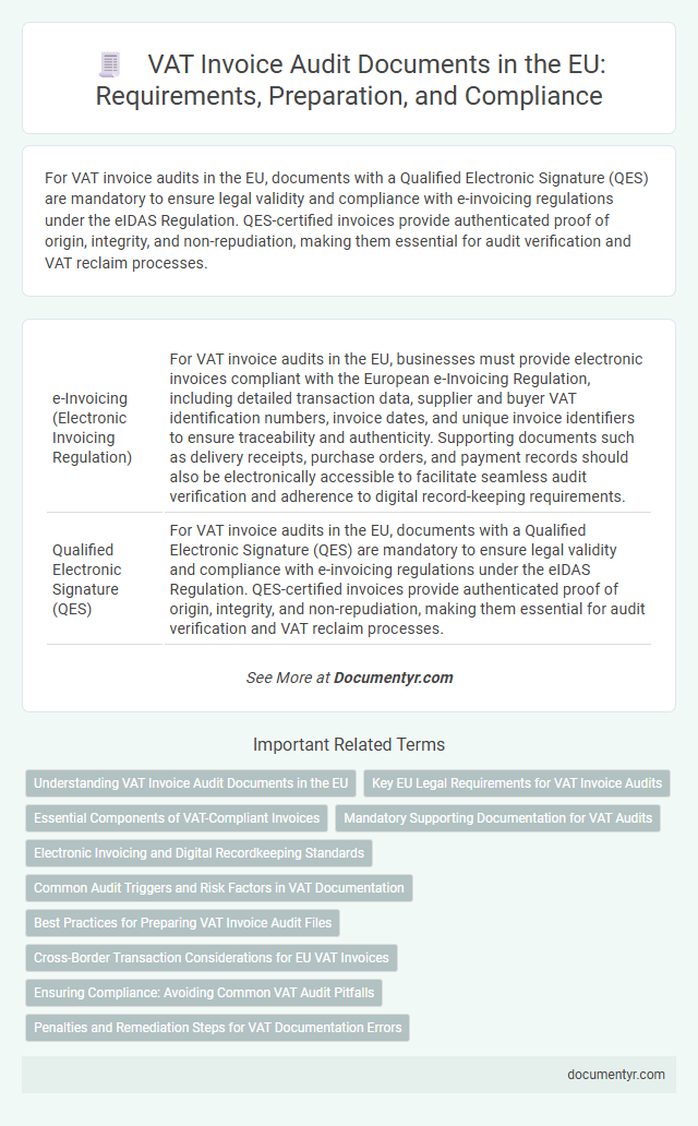 VAT Invoice Audit Documents in the EU: Requirements, Preparation, and Compliance