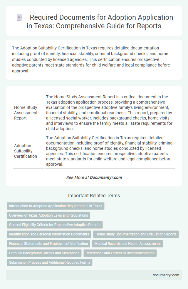 Required Documents for Adoption Application in Texas: Comprehensive Guide for Reports