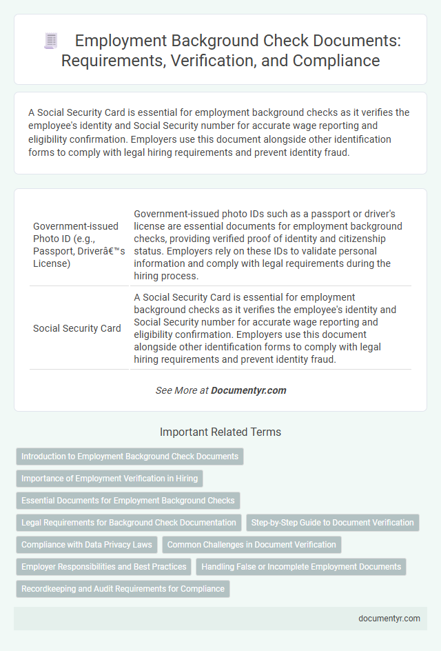 Employment Background Check Documents: Requirements, Verification, and Compliance