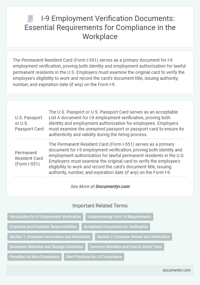 I-9 Employment Verification Documents: Essential Requirements for Compliance in the Workplace
