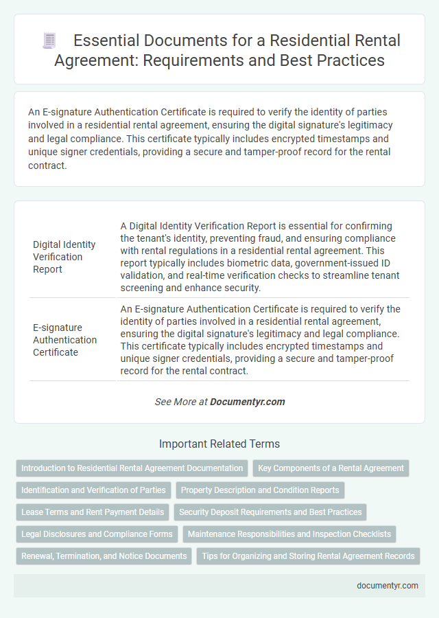 Essential Documents for a Residential Rental Agreement: Requirements and Best Practices