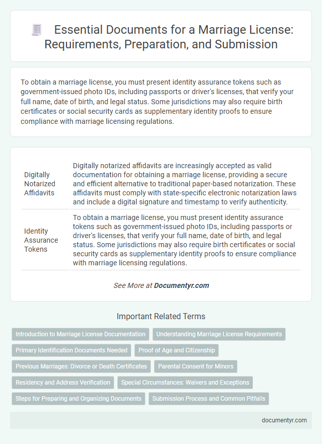 Essential Documents for a Marriage License: Requirements, Preparation, and Submission
