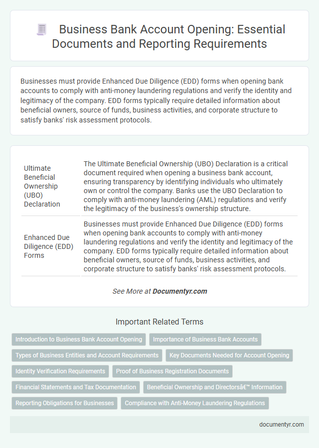 Business Bank Account Opening: Essential Documents and Reporting Requirements