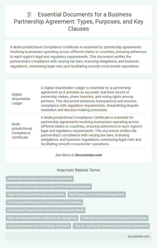 Essential Documents for a Business Partnership Agreement: Types, Purposes, and Key Clauses