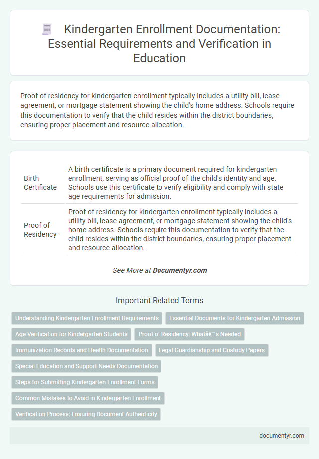 Kindergarten Enrollment Documentation: Essential Requirements and Verification in Education