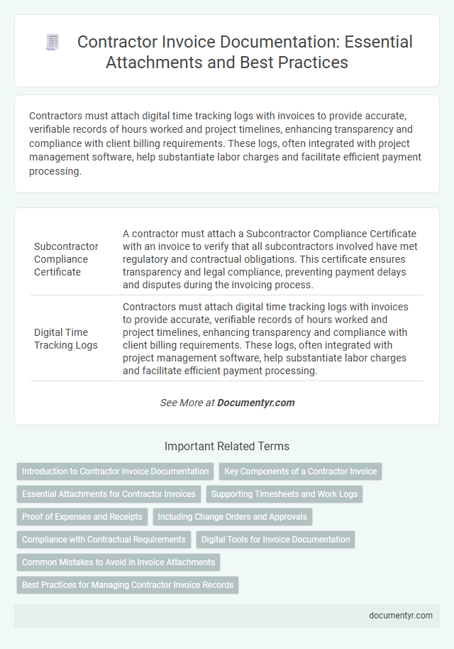 Contractor Invoice Documentation: Essential Attachments and Best Practices