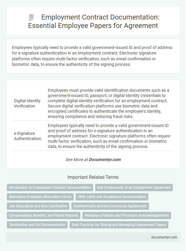 Employment Contract Documentation: Essential Employee Papers for Agreement