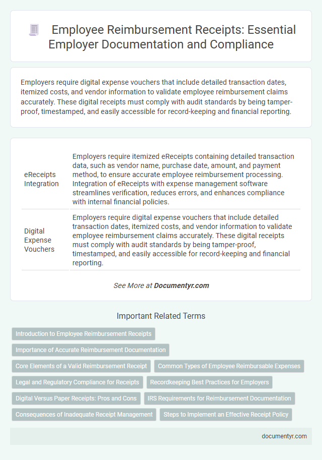 Employee Reimbursement Receipts: Essential Employer Documentation and Compliance