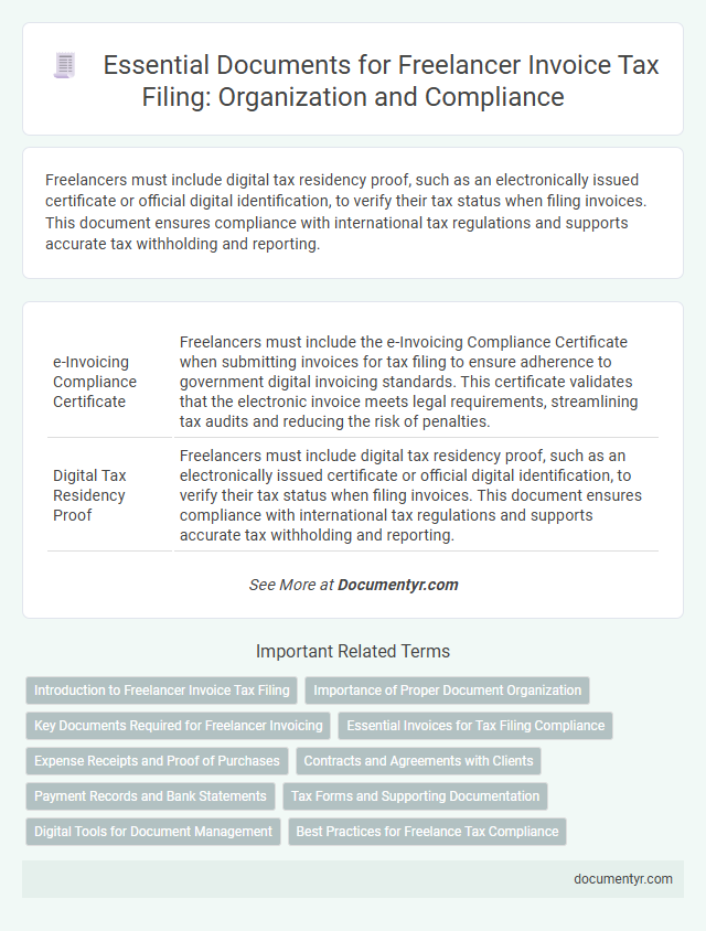 Essential Documents for Freelancer Invoice Tax Filing: Organization and Compliance