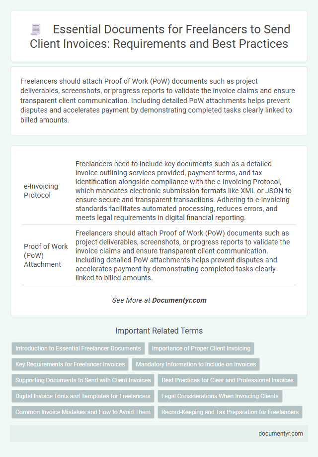 Essential Documents for Freelancers to Send Client Invoices: Requirements and Best Practices