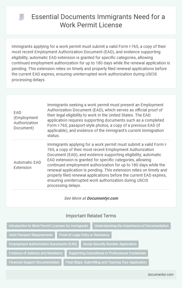 Essential Documents Immigrants Need for a Work Permit License