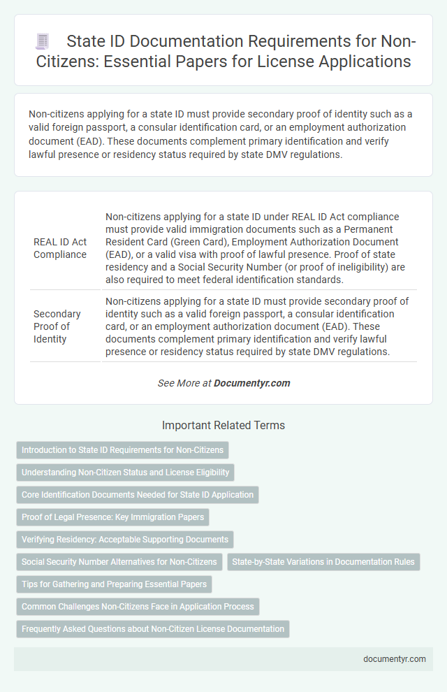 State ID Documentation Requirements for Non-Citizens: Essential Papers for License Applications