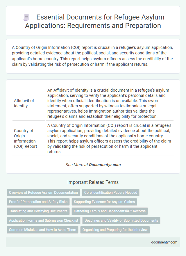 Essential Documents for Refugee Asylum Applications: Requirements and Preparation