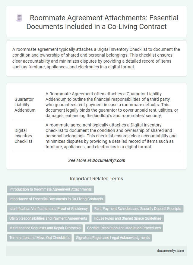 Roommate Agreement Attachments: Essential Documents Included in a Co-Living Contract