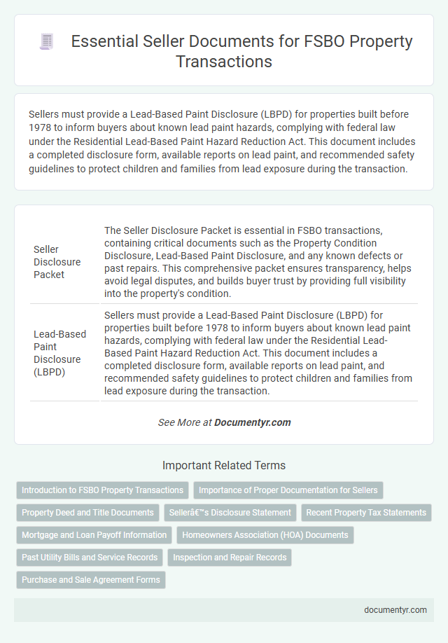Essential Seller Documents for FSBO Property Transactions