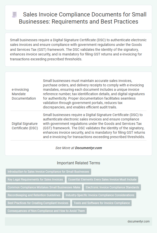 Sales Invoice Compliance Documents for Small Businesses: Requirements and Best Practices