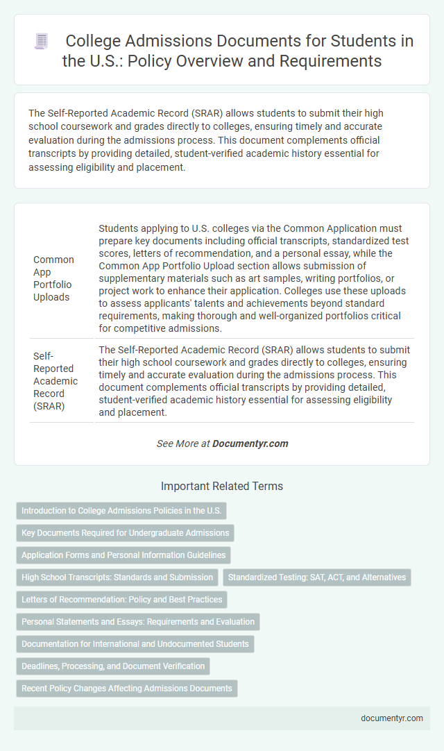 College Admissions Documents for Students in the U.S.: Policy Overview and Requirements