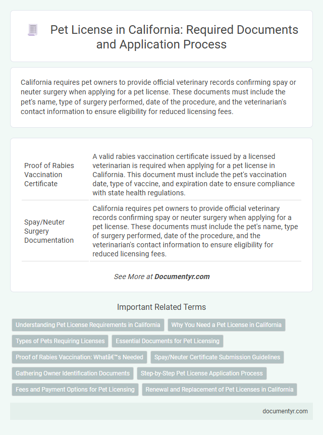 Pet License in California: Required Documents and Application Process