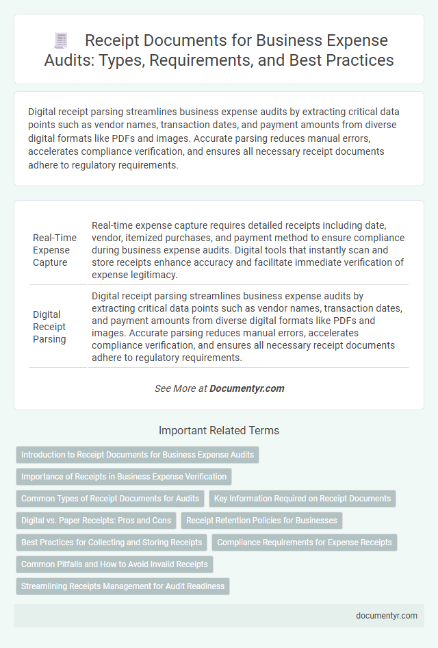 Receipt Documents for Business Expense Audits: Types, Requirements, and Best Practices