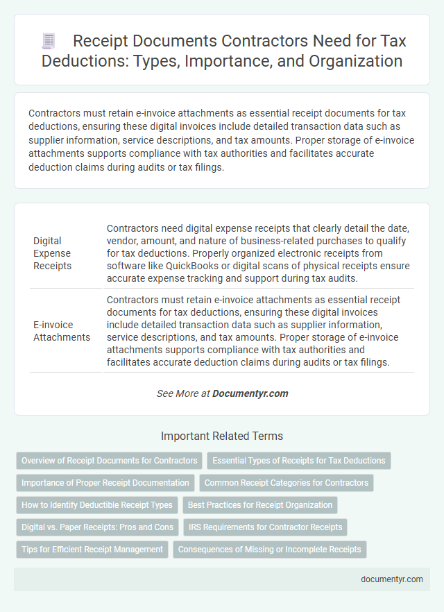 Receipt Documents Contractors Need for Tax Deductions: Types, Importance, and Organization