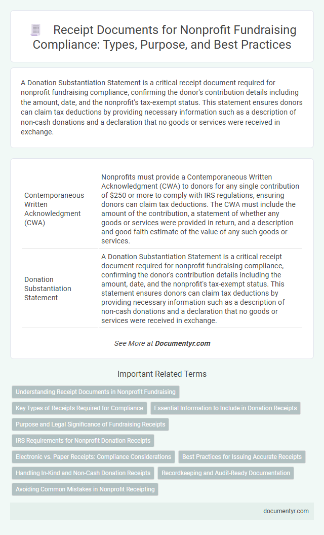 Receipt Documents for Nonprofit Fundraising Compliance: Types, Purpose, and Best Practices