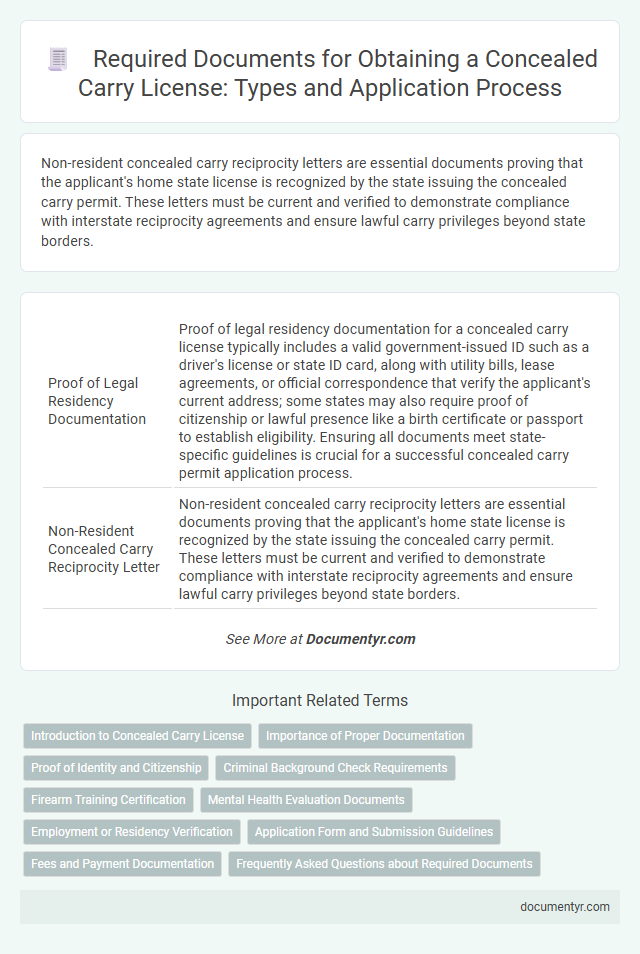 Required Documents for Obtaining a Concealed Carry License: Types and Application Process