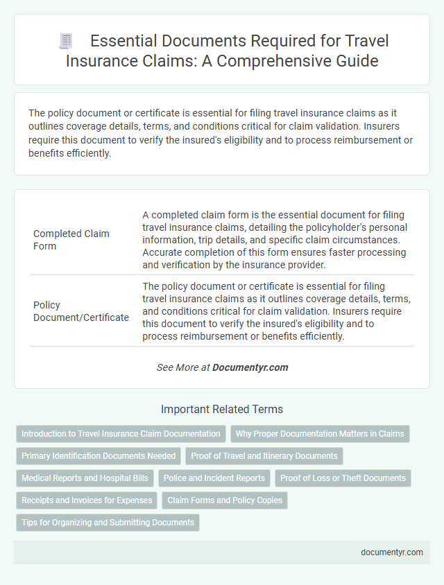 Essential Documents Required for Travel Insurance Claims: A Comprehensive Guide
