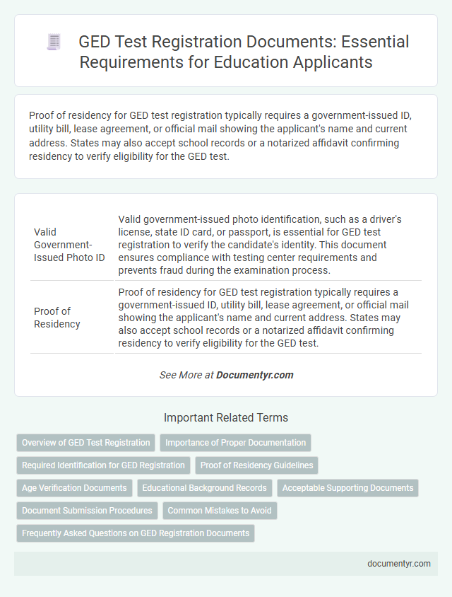 GED Test Registration Documents: Essential Requirements for Education Applicants