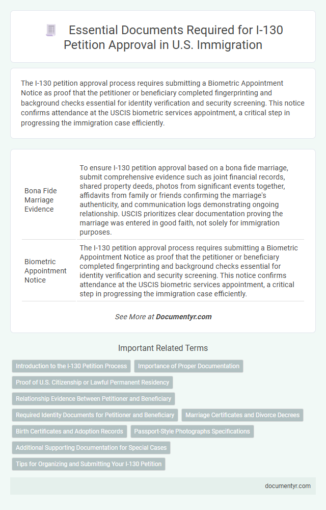 Essential Documents Required for I-130 Petition Approval in U.S. Immigration