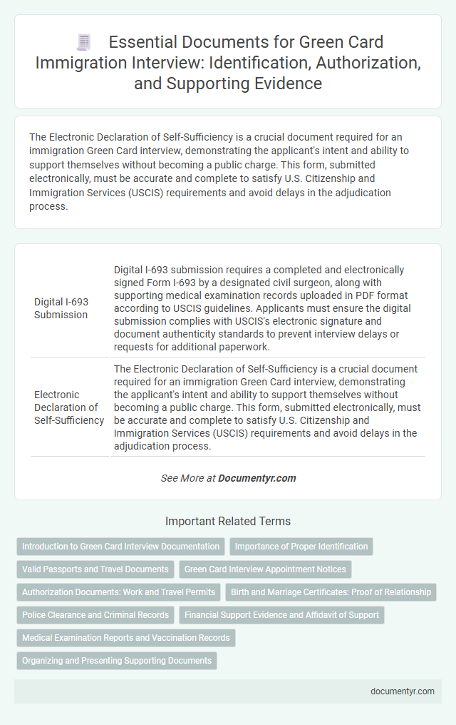 Essential Documents for Green Card Immigration Interview: Identification, Authorization, and Supporting Evidence
