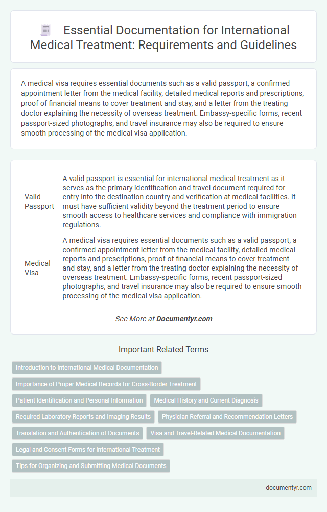 Essential Documentation for International Medical Treatment: Requirements and Guidelines