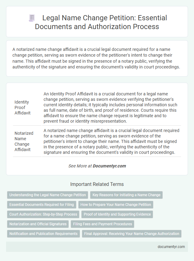Legal Name Change Petition: Essential Documents and Authorization Process