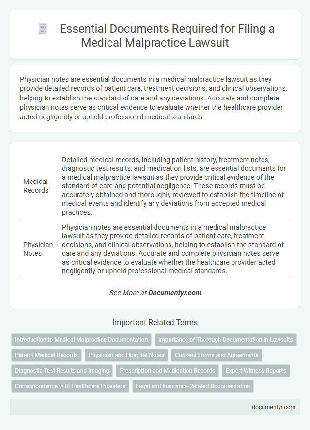 Essential Documents Required for Filing a Medical Malpractice Lawsuit