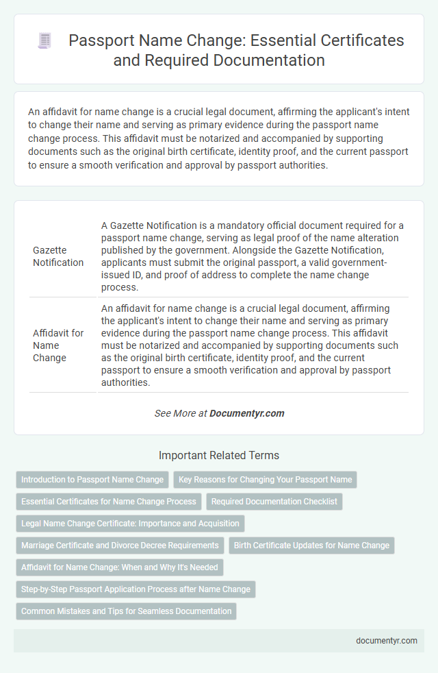 Passport Name Change: Essential Certificates and Required Documentation