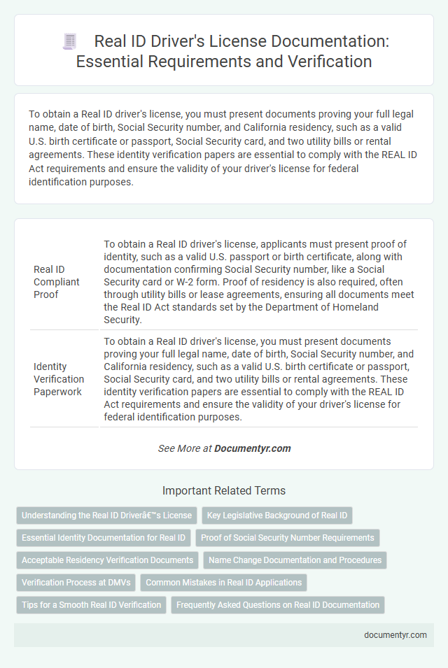 Real ID Driver's License Documentation: Essential Requirements and Verification