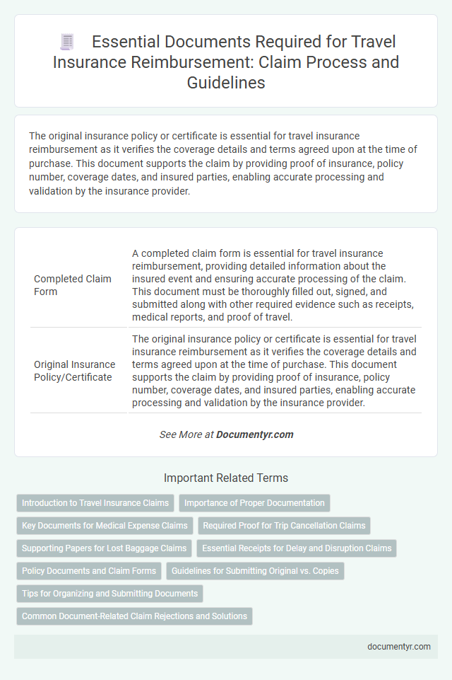 Essential Documents Required for Travel Insurance Reimbursement: Claim Process and Guidelines