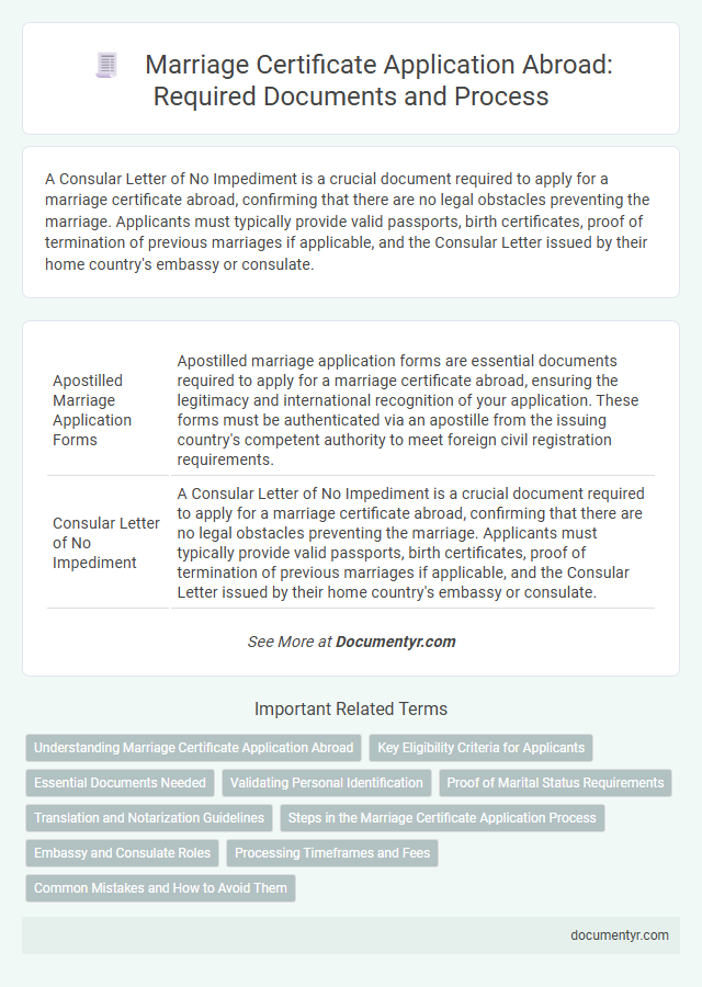 Marriage Certificate Application Abroad: Required Documents and Process