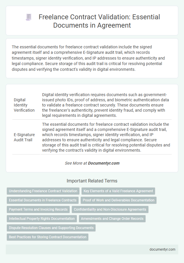 Freelance Contract Validation: Essential Documents in Agreement