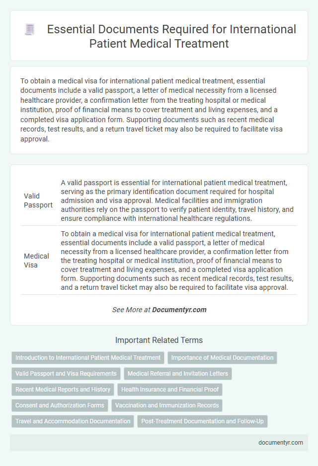 Essential Documents Required for International Patient Medical Treatment