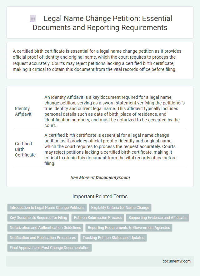 Legal Name Change Petition: Essential Documents and Reporting Requirements