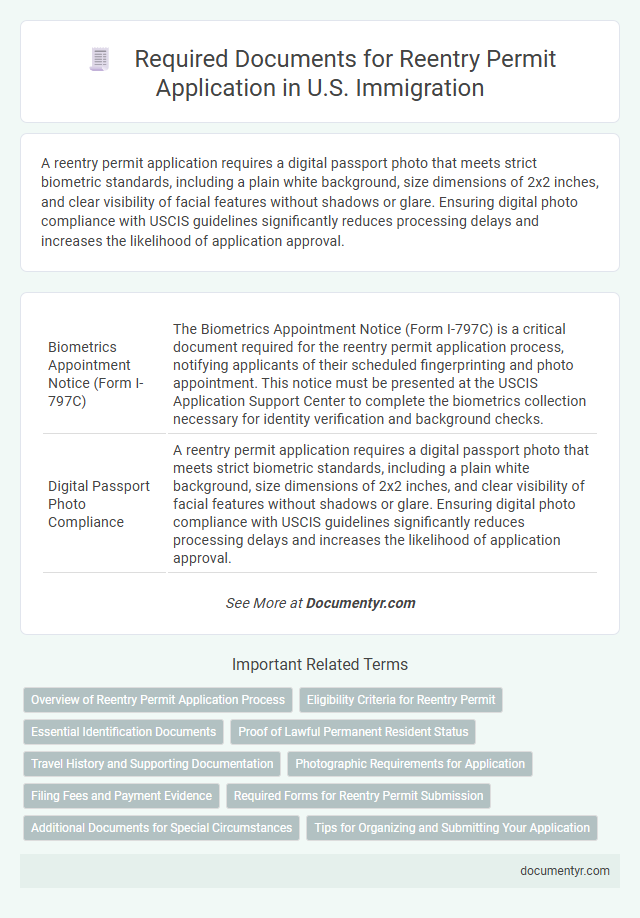 Required Documents for Reentry Permit Application in U.S. Immigration