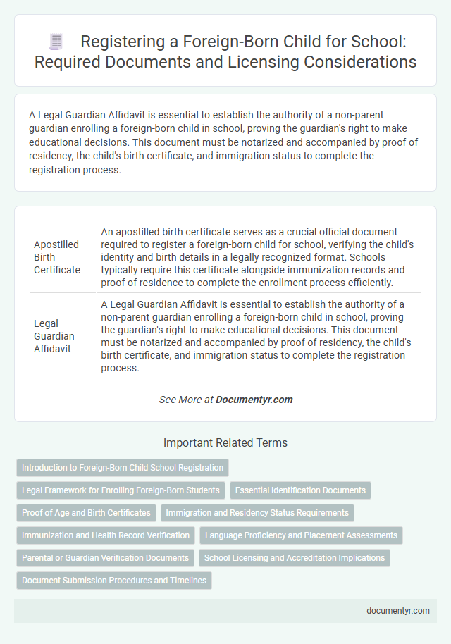Registering a Foreign-Born Child for School: Required Documents and Licensing Considerations