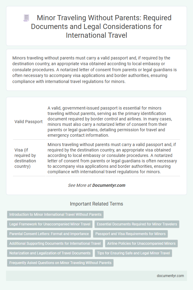 Minor Traveling Without Parents: Required Documents and Legal Considerations for International Travel