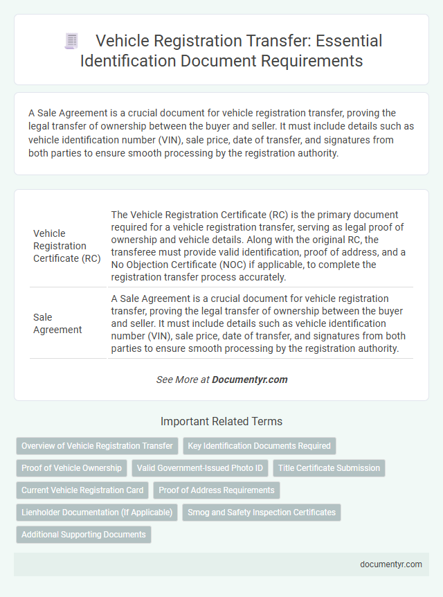 Vehicle Registration Transfer: Essential Identification Document Requirements