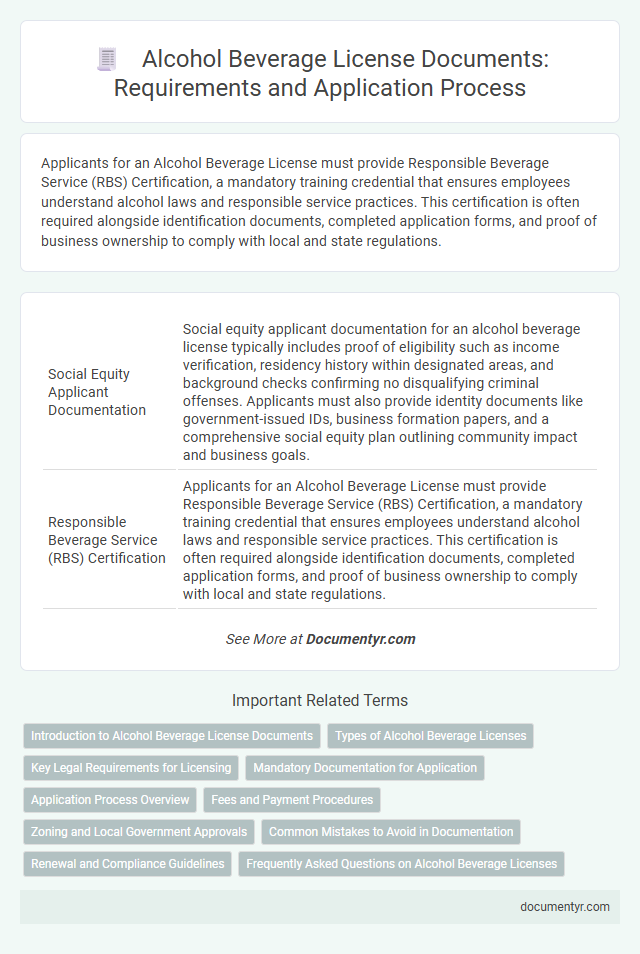 Alcohol Beverage License Documents: Requirements and Application Process