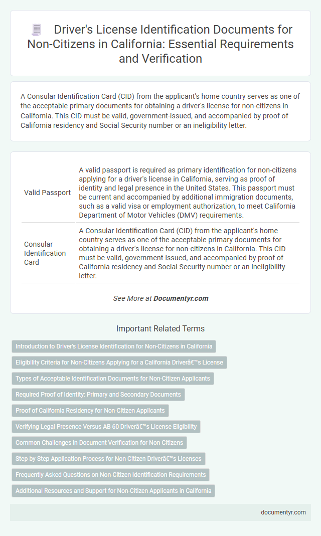 Driver's License Identification Documents for Non-Citizens in California: Essential Requirements and Verification
